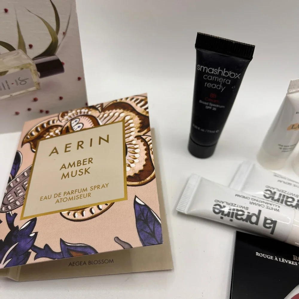 15‎ Sample Pack Assortment Lancome La Mer Guerlain Sisley AERIN Mashbox Clarins